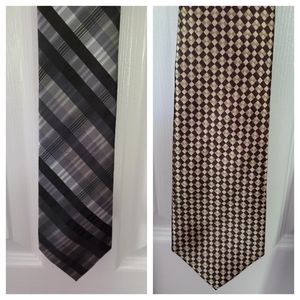 NWOT - Van Heusen men's Ties, Black, Brown
